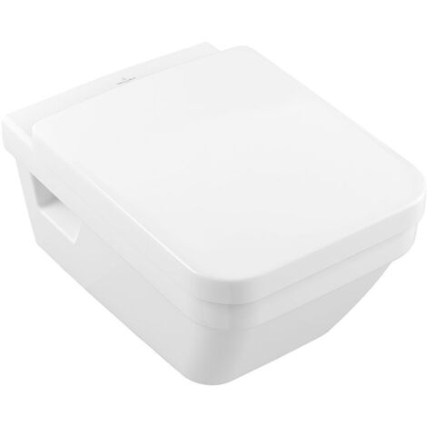 Villeroy & Boch Tiefspül-WC Architectura 370x530x316mm rechteckig wandhängend Abgang waagerecht Direct-Flush, Weiß Alpin
