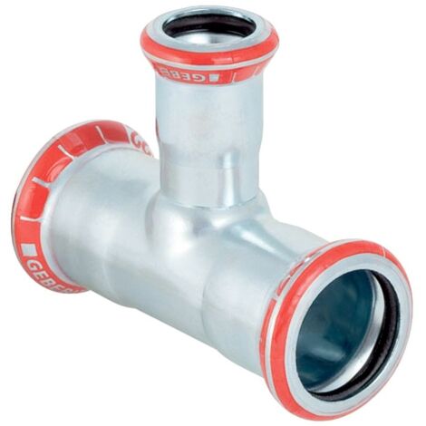 Geberit Mapress C-Stahl T-Stück reduziert, d 42mm, d1 28mm, d2 42mm (1/5)