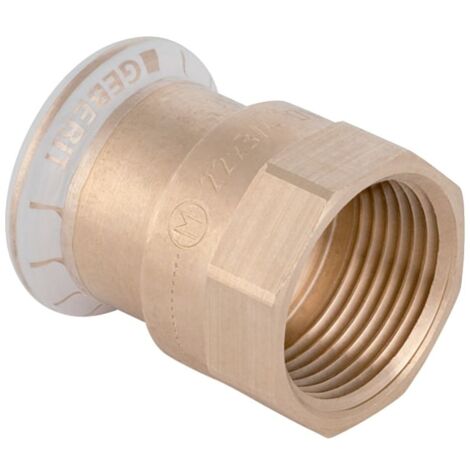 Geberit Mapress Kupfer Übergang mit Innengewinde, D 18mm, Rp 3/4", Rotguss bleifrei (1/5)