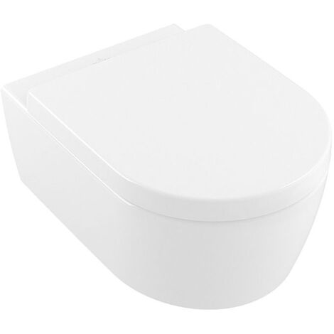 Villeroy & Boch Combi-Pack Avento HR 370x530x315mm Oval wandhängend Abgang waagerecht Direct-Flush, Weiß Alpin
