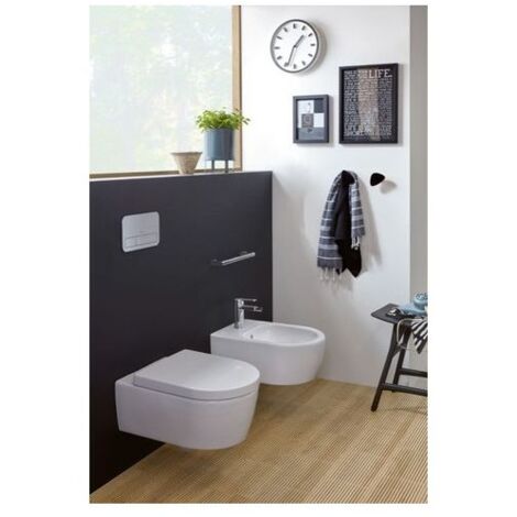 Villeroy & Boch Combi-Pack Avento HR 370x530x315mm Oval wandhängend Abgang waagerecht Direct-Flush, Weiß Alpin