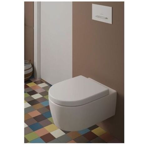 Villeroy & Boch Combi-Pack Avento HR 370x530x315mm Oval wandhängend Abgang waagerecht Direct-Flush, Weiß Alpin