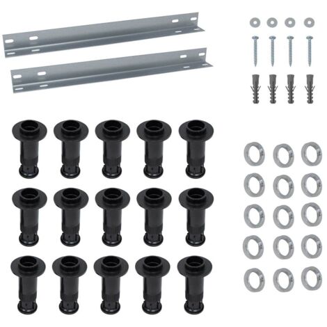 Breuer Wannenfüsse Set 2, 15 Stützfüße und 4 Montageschienen ab 1000mm (1/2)