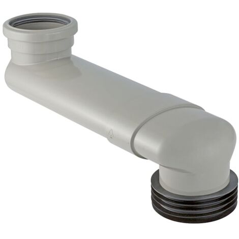 Geberit PVC Versprungbogen d 90mm, di 100–105,6mm, Grau