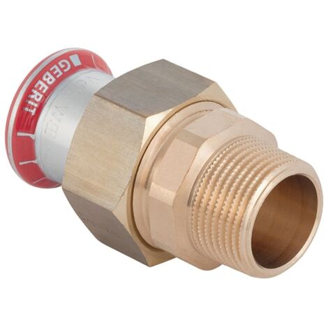 Geberit Mapress C-Stahl Übergangsverschraubung mit Außengewinde d 35mm, R 1 1/4″ (1/5)