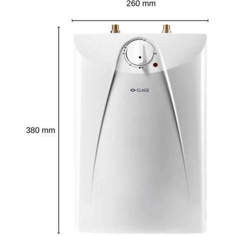 Druckloser Untertischspeicher Clage Typ S5-U - Füllmenge 5 Liter