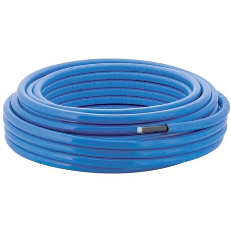 Geberit Mepla Systemrohr ML, rund vorgedämmt, Rollenware d 26mm, Dämmung 6mm, Länge 25m, Blau