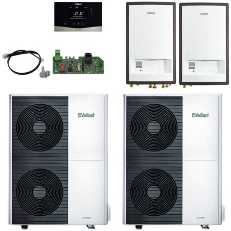 Vaillant aroTHERM Split Wärmepumpen-Paket 4.0502 2er Kaskade VWL 105/5 AS S2, 9,70kW bei A7/W35, R290 (1/5)