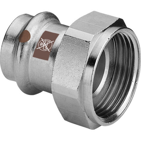 Viega Temponox Anschlussverschraubung mit SC-Contur 1763, d. 28mm x G 1 1/4", Stahl nichtrostend