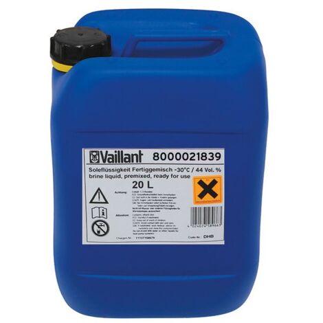 Vaillant Soleflüssigkeit 20 Liter Fertiggemisch 44 Prozent für flexoTHERM mit aroCOLLECT