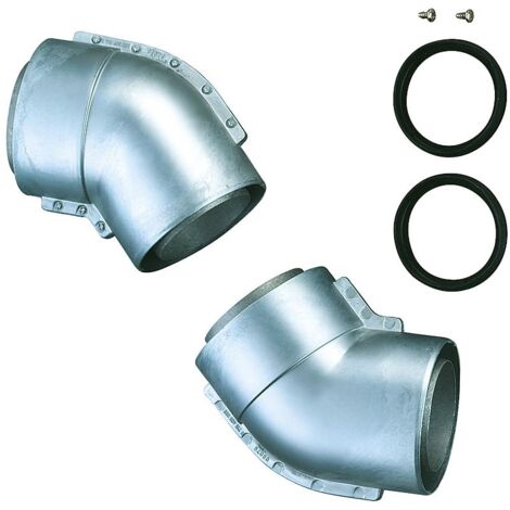 BOSCH Abgaszubehör AZ 201 2 Doppelrohrbögen 45 Grad, d. 80/110mm