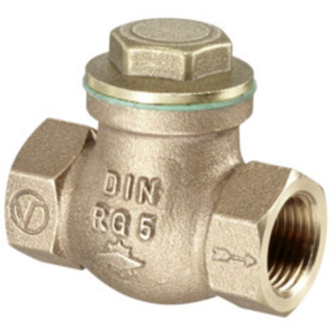 Oventrop Rückschlagklappe DN 32 G 1 1/4" Innengewinde, PN 16, Rotguss