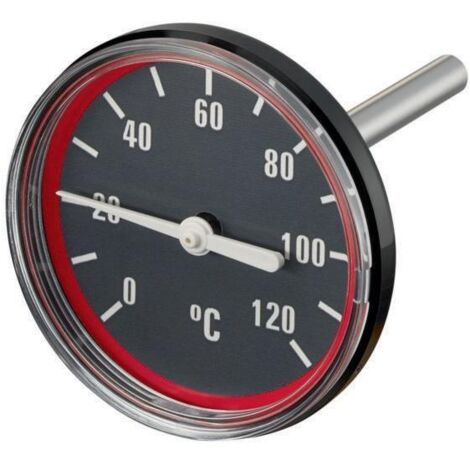 OVENTROP Thermometer 63mm Durchmesser für Pumpengruppe Regumat rot 1357099