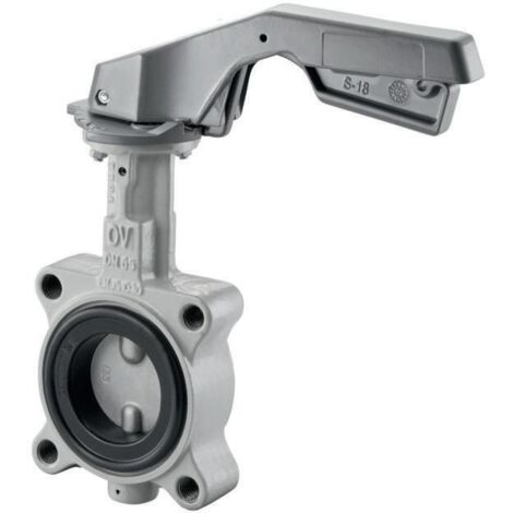 Oventrop Mittelflansch Absperrklappe mit Hebel PN 16 EPDM Dichtung, DN 100