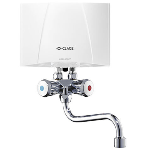CLAGE M7/SMB Durchlauferhitzer Set 6,5kW 400V Übertisch max. 3,7l/min drucklos hydraulisch mit Spezialarmatur und IES