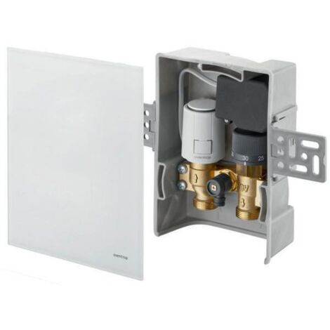 Oventrop Unibox T-RTL R-Tronic Thermostat RTL R-Tronic, Weißes Echtglas