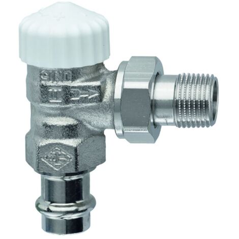 IMI Heimeier Thermostat-Ventilunterteil V-exact II, Eckform, ViegaPress 15mm