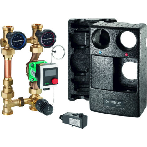 Oventrop Regumat FR-180 Station DN 25 mit Wilo Para Z BZ 25/7-50, Rotguss (1/4)