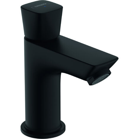 hansgrohe Logis Standventil 80mm, Mattschwarz für Kaltwasser oder vorgemischtes Wasser ohne Garnitur