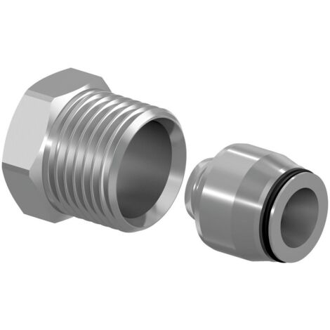 Uponor Smart Radi Anschlussgarnitur Oventrop, 16mm x G 1/2" MT