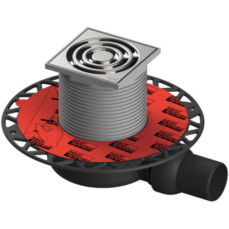 Tece drainpoint S 111 Ablaufset superflach ohne Zulauf mit Seal System Universalflansch