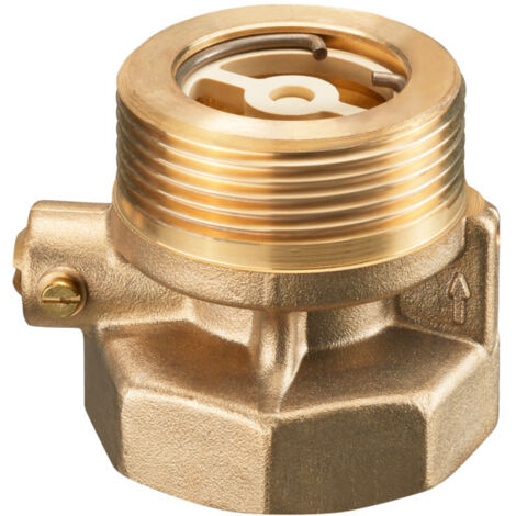 Oventrop Sperrventil mit automatischer Entlüftung DN 25 G 1 1/2" Außengewinde, G 1 1/2" Innengewinde PN 10, Messing