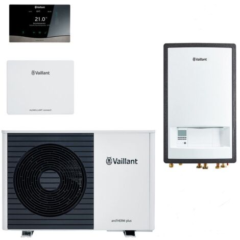 Vaillant aroTHERM plus Wärmepumpen-Paket 4.3108 VWL 75/6 A S2 VWZ MEH 97/6, 4,6kW bei A7/W35, R290