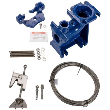 KSB Aufstellset stationär, Seil DN 80, DN 3 DIN ISO, NBR 60