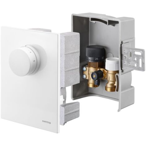 Oventrop Unibox T-RTL Thermostat, Raum- und Rücklauftemperaturregelung Kunststoff, Weiß