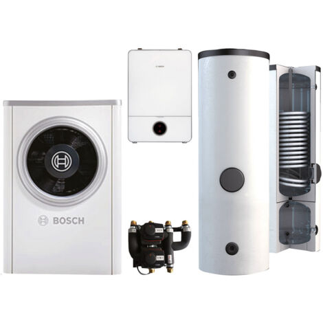 BOSCH Luft-Wasser-Wärmepumpen-Paket Bopa CS752 Compress CS7001i AW 7 ORS, R410A, AWE9, BPU400-C, INPA