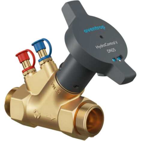 Oventrop HydroControl V Strangregulierventil PN 16 DN 50 G 2 3/8" Außengewinde HydroPort, entzinkungsbeständig