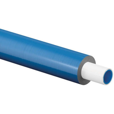 Uponor Uni Pipe Plus Weiß vorgedämmt S6 WLS 035, 16x2,0 75m, Blau
