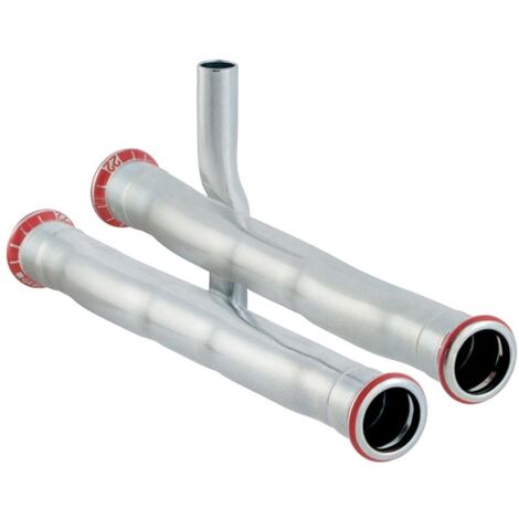 Geberit Mapress C-Stahl Set Anschluss-T-Stück für Rücklauf, Außendurchmesser 18mm (1/5)