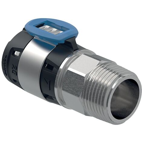 Geberit FlowFit Übergang mit Außengewinde D 25mm, R 3/4", Edelstahl 1.4401 (1/5)