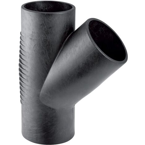 Geberit Abzweig Silent-db20 45 Grad, 110x75mm, PE-S2, Schwarz, 310074141 (1/5)