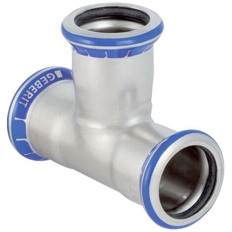 Geberit T-Stück Mapress, DN 100, 108mm, Edelstahl, 31011 (1/5)