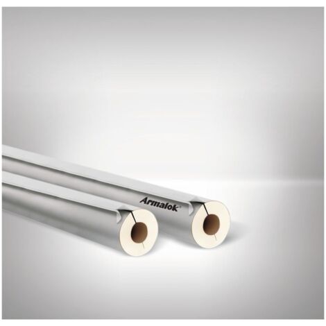 Armacell Armalok Rohrschalen Isolierung selbstklebend 50GEG Kupfer-/Eisen-Rohr 15/13,5mm PVC, Stärke 20mm grau, einseitig offen
