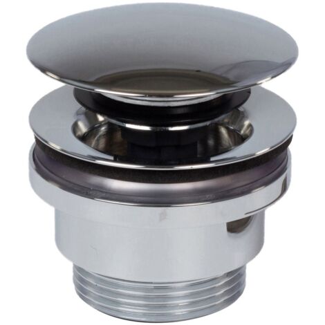 KEUCO Ablaufgrt. G 1 1/4 Arm.-Zub. 59902 Push-Open schwarzchromgebürstet (1/2)