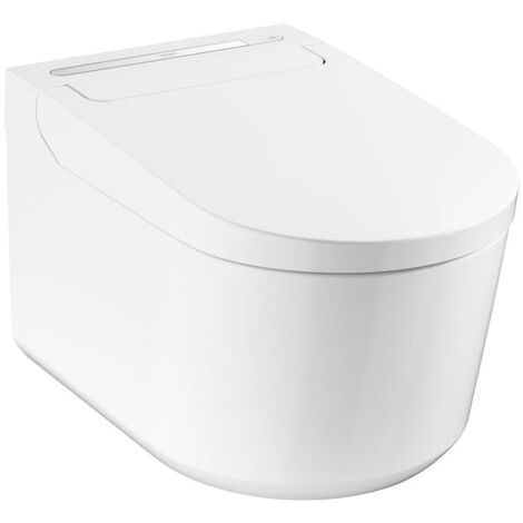 Grohe Sensia Pro Dusch-WC, Komplettanlage, für Unterputzspülkästen, Wandmontage, antibakterielle Glasur, Alpinweiß