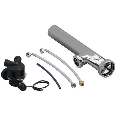 SYR Sasserath Anschluss-Set mit Siphon, 2 Flexschläuchen, 1 Ablaufschlauch, Verstellrohr G 1" für HygBox 2622 Connect