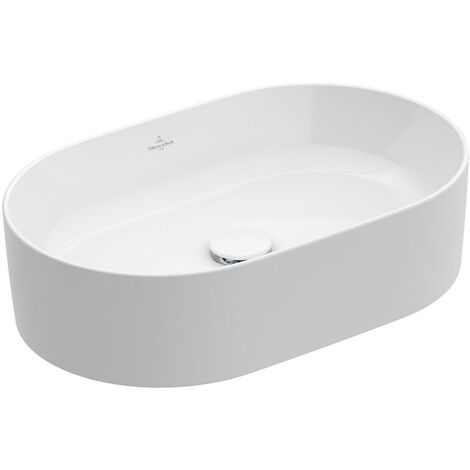 Villeroy & Boch Collaro - Aufsatzwaschbecken, 56x36 cm, Alpinweiß 4A195601