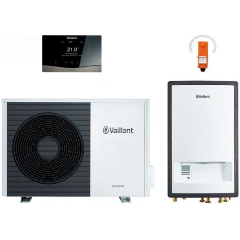Vaillant aroTHERM Split Wärmepumpen-Paket 4.0103 VWL 75/5 AS S2, 5,78kW bei A7/W35, R290, mit sensoCOMFORT