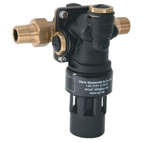 SYR Sasserath Systemtrenner 6625 STBA 100 DN 15, mit Anschlussverschraubungen R 1/2", kompakte Sicherungsarmatur DIN EN 1717