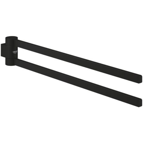 Grohe Selection Handtuchhalter 2-armig, schwenkbar, Phantom Black, 41219KF0 (1/5)