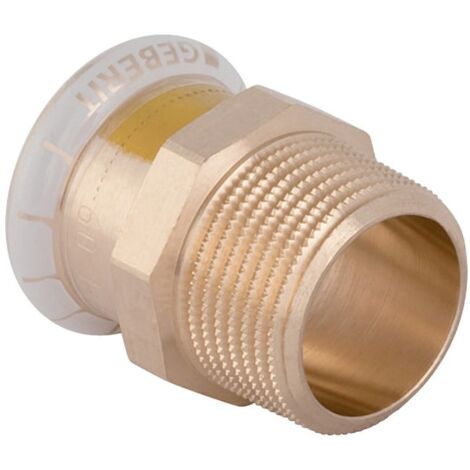 Geberit Mapress Kupfer Übergang mit Außengewinde Gas, d 42mm, R 1 1/2″, Rotguss bleifrei (1/5)