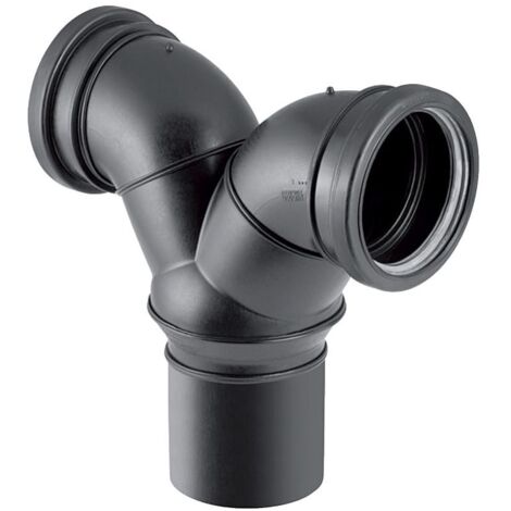 Geberit Silent db20 Doppelanschlussbogen 90 Grad d 90mm, d1 90mm