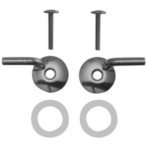Duravit Scharnierpaar für WC-Sitz Architec und Starck 3, ohne SoftClose, Chrom