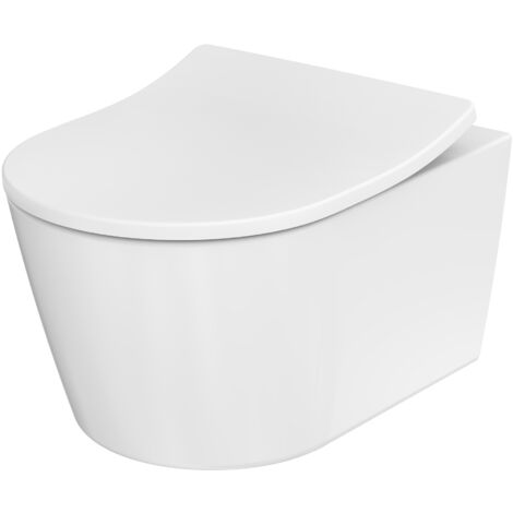 TOTO RP Tiefspül-Wand-WC, randlos, revidierte Befestigung, Tornado Flush-Düsenspülung, Keramik Cefiontect, Weiß