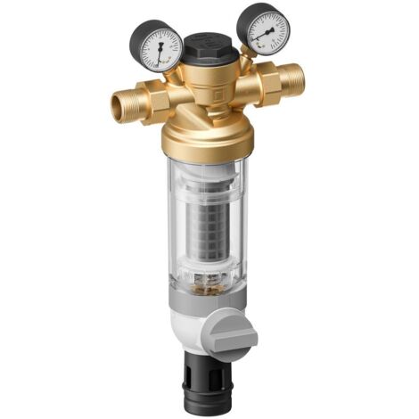 Resideo Hauswasser-Feinfilter F76S 0,1mm, bleifrei, Tülle 1" (1/3)