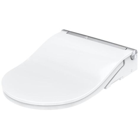 TOTO Washlet RW Dusch-WC mit Fernbedienung, EWATER plus und Entkalkungsfunktion, Ureaharz/Thermoplast, Silber (1/5)